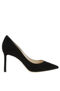 Jimmy Choo CZARNY Zamszowe szpilki 'Romy'