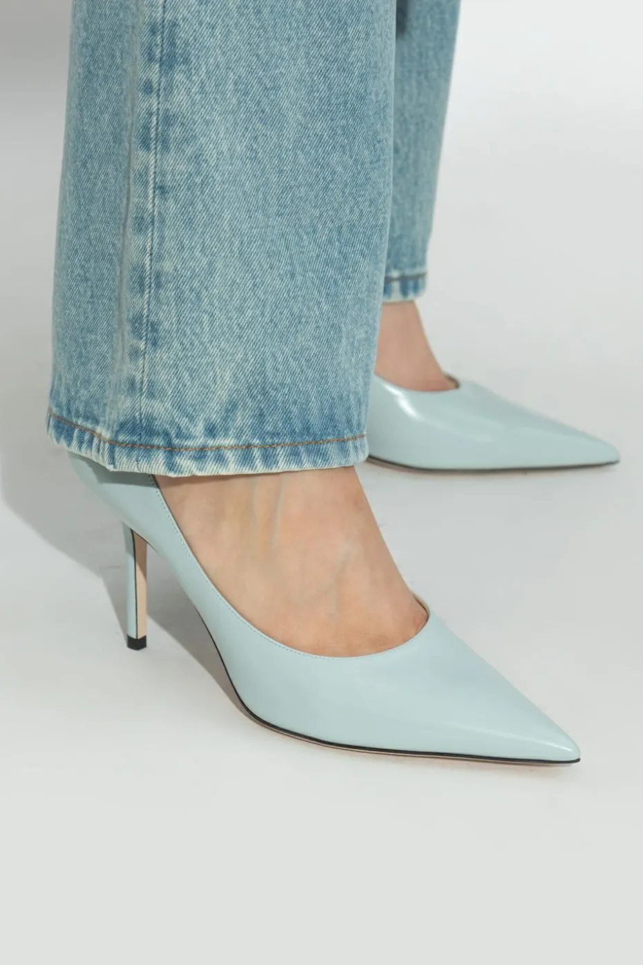 Jimmy Choo jasnoniebieski Szpilki `Love 85`