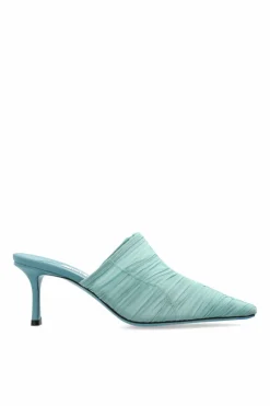 Jimmy Choo jasnoniebieski Klapki na obcasie `Lotta`