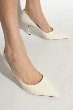 Jimmy Choo kremowy Buty na obcasie `Love`