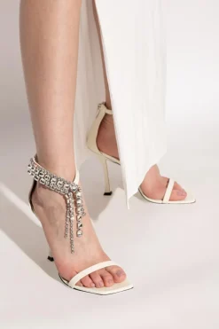 Jimmy Choo kremowy Buty na obcasie `Verity`
