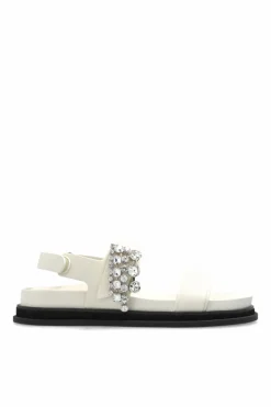 Jimmy Choo kremowy Sandały `Verity`