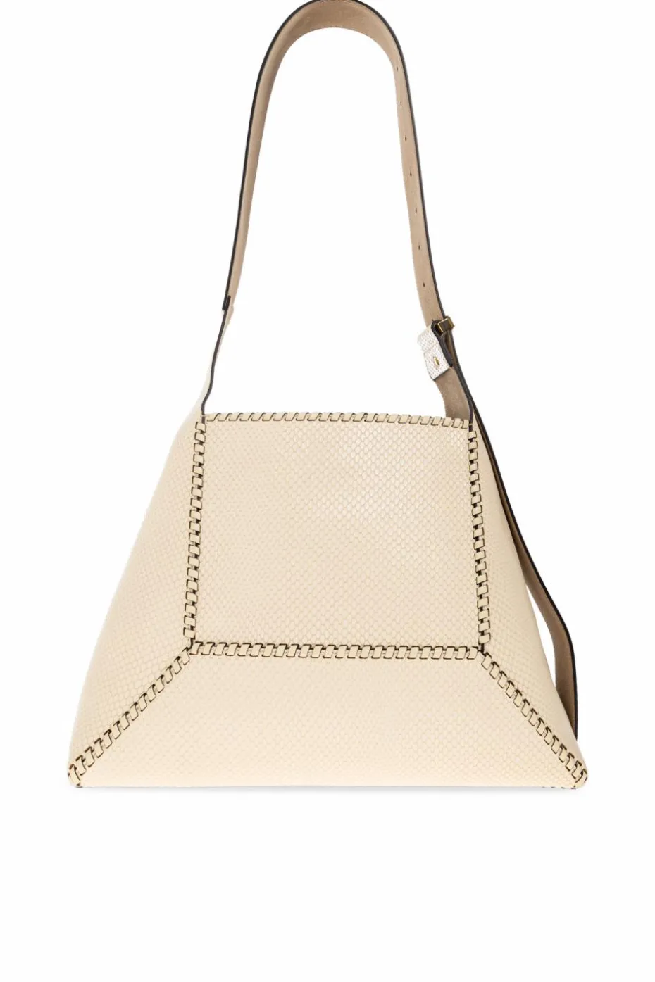 Jimmy Choo kremowy Torba na ramię `Diamond Medium`