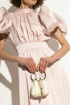 Jimmy Choo kremowy Torba `Bon Bon Micro`