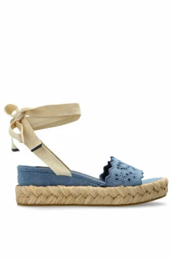 Jimmy Choo NIEBIESKI Sandały na koturnie `Arlee`