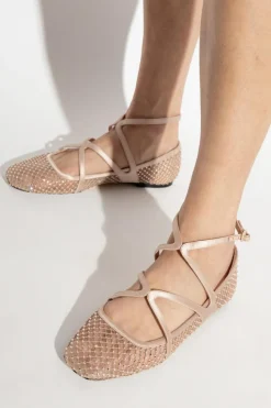 Jimmy Choo RÓŻOWY Baleriny `Astoria`