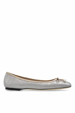 Jimmy Choo SREBRNY Baleriny `Elme`