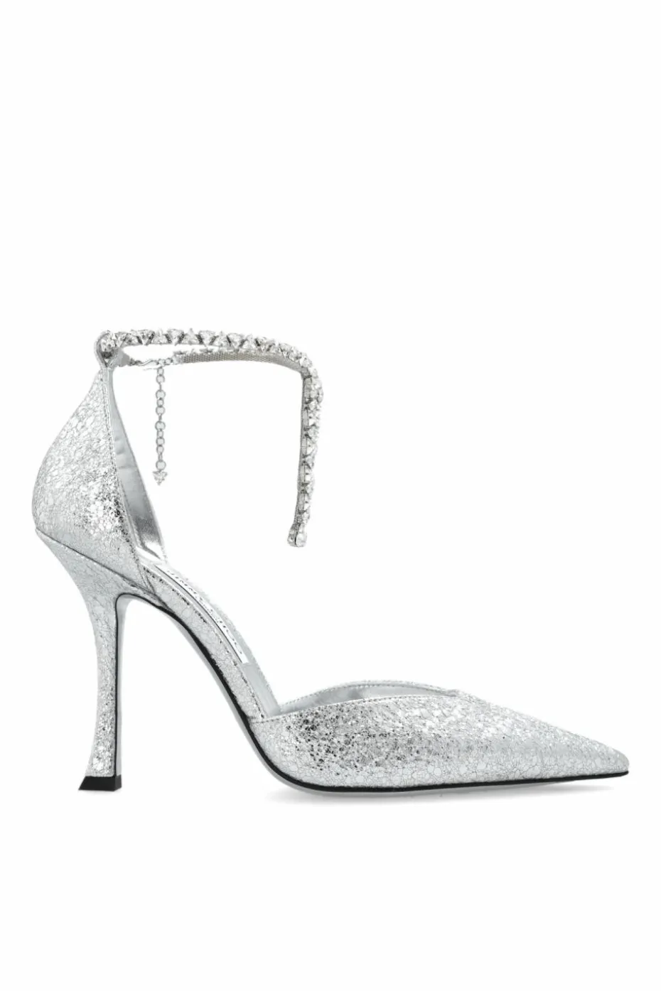 Jimmy Choo SREBRNY Buty na obcasie `Stwvie`