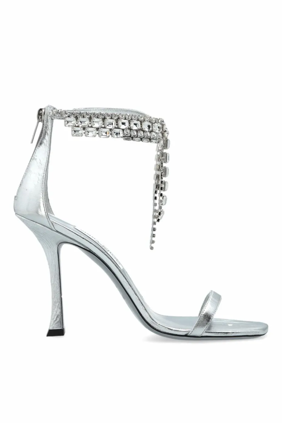 Jimmy Choo SREBRNY Sandały na obcasie `Verity`
