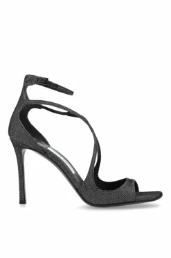 Jimmy Choo SREBRNY Sandały na obcasie