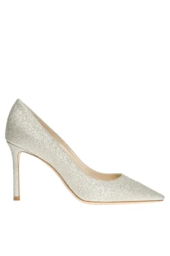 Jimmy Choo SREBRNY Szpilki 'Romy'