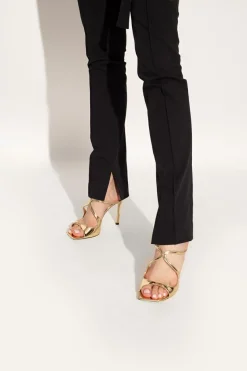 Jimmy Choo ZŁOTY Klapki na obcasie ‘Anise’