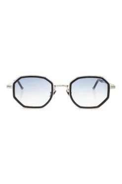 John Dalia SREBRNY Okulary przeciwsłoneczne `Keaton - C107`
