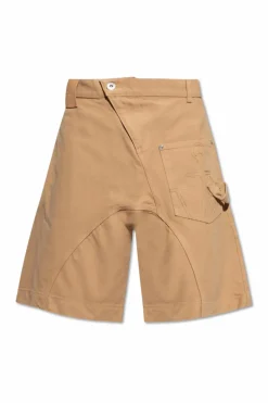 JW Anderson beżowy Szorty z logo