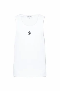 JW Anderson BIAŁY Prążkowany top