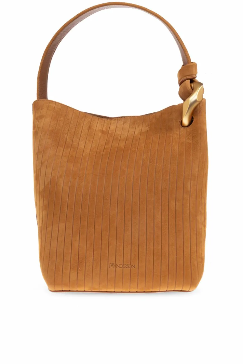 JW Anderson BRĄZOWY Torba na ramię `Corner` typu `bucket`