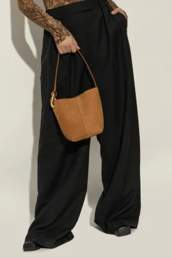 JW Anderson BRĄZOWY Torba na ramię `Corner Small` typu `bucket`