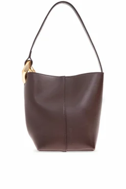 JW Anderson BRĄZOWY Torba na ramię `Corner Small` typu `bucket`