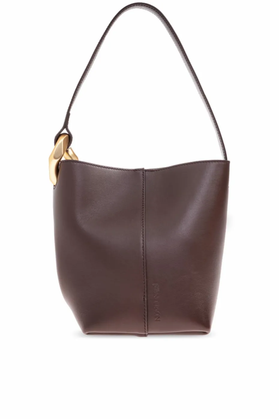 JW Anderson BRĄZOWY Torba na ramię `Corner Small` typu `bucket`