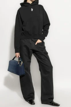 JW Anderson CZARNY Bluza z logo
