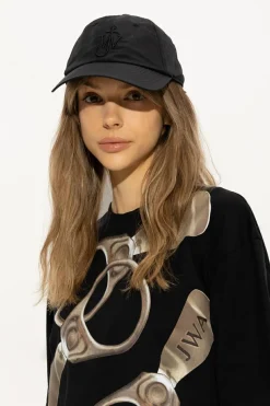 JW Anderson CZARNY Czapka z daszkiem