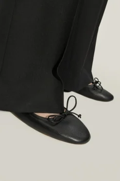 JW Anderson CZARNY Skórzane baleriny