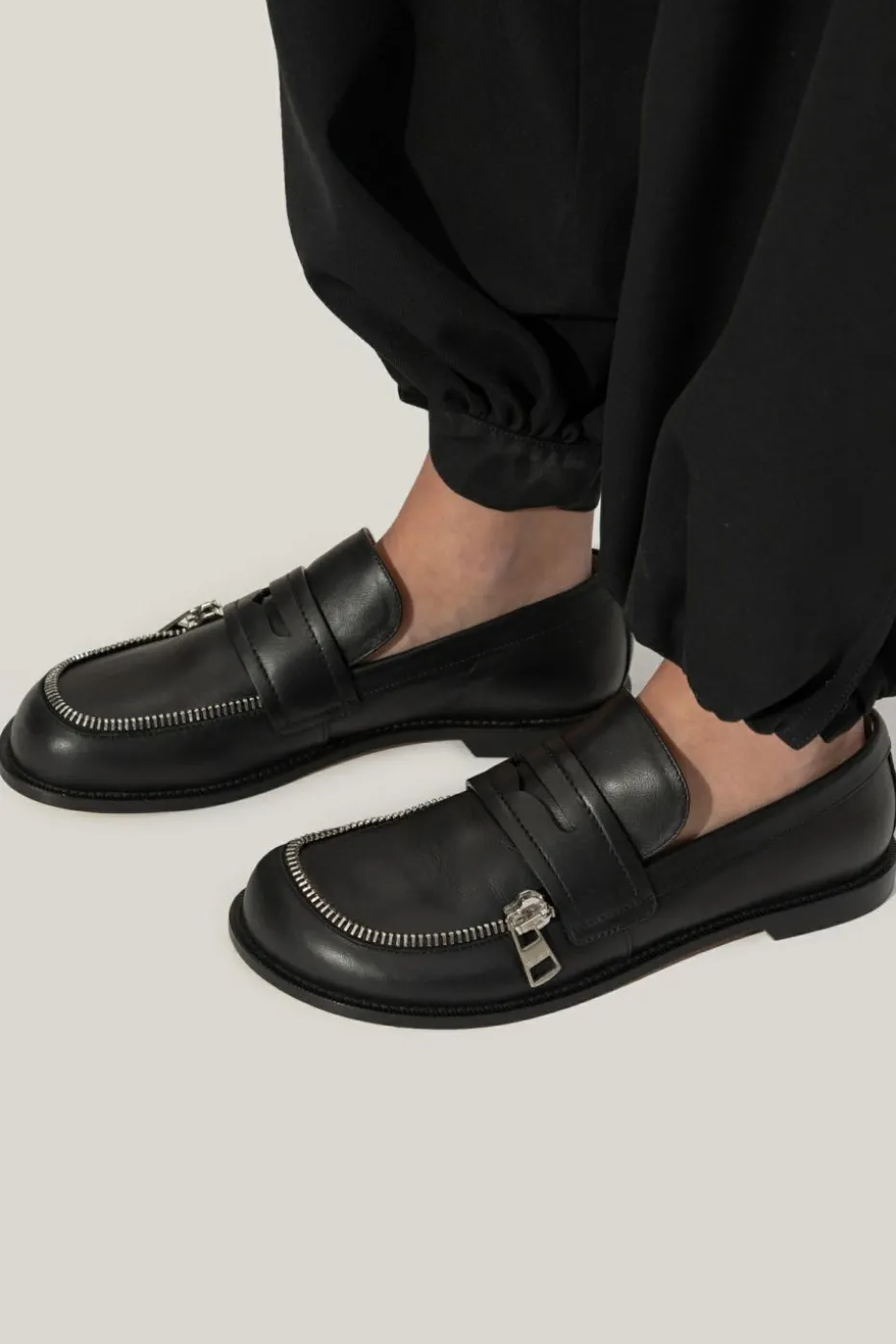 JW Anderson CZARNY Skórzane buty
