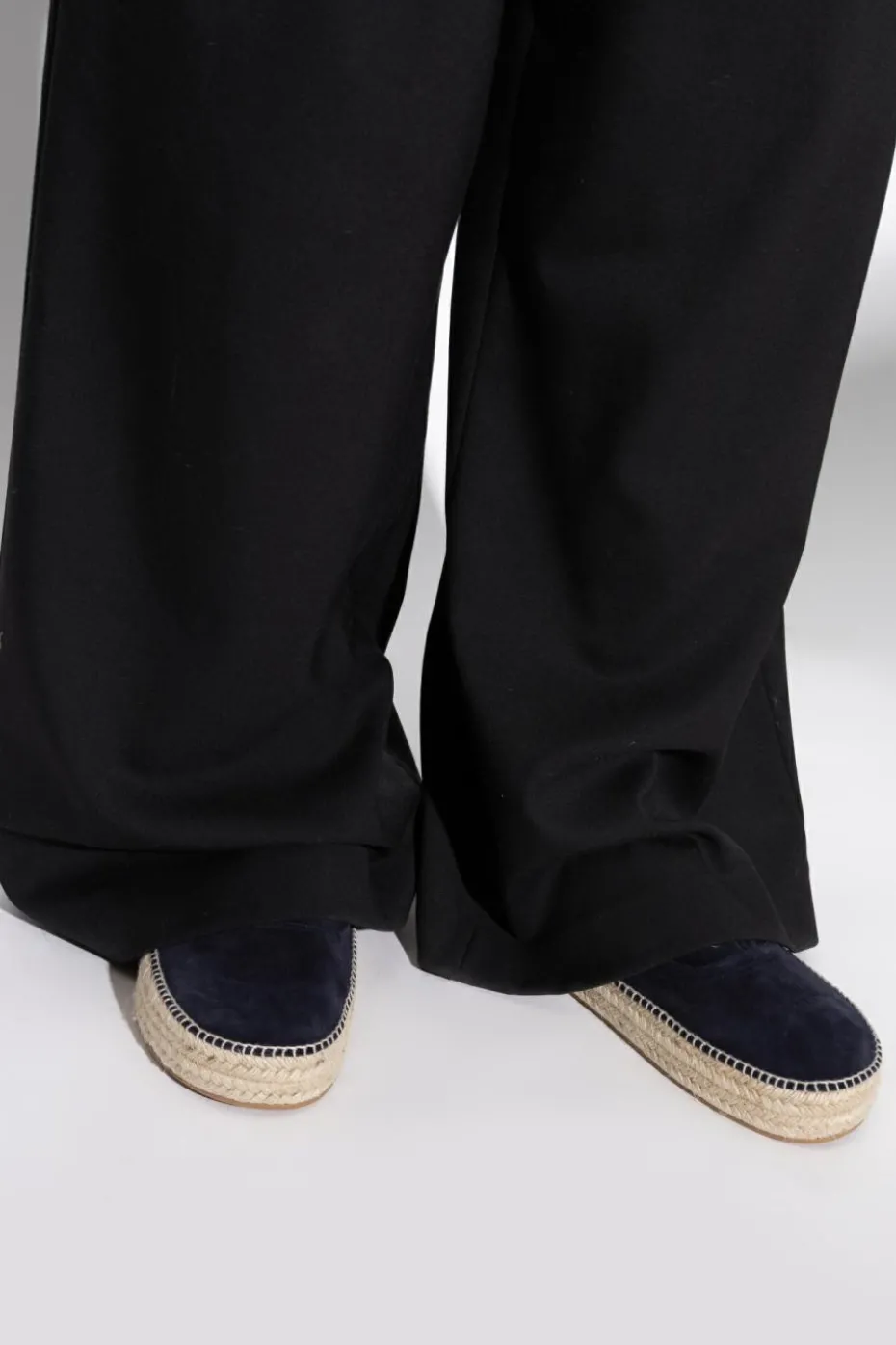 JW Anderson GRANATOWY Skórzane buty