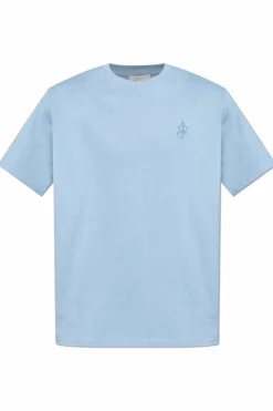 JW Anderson jasnoniebieski T-shirt z logo