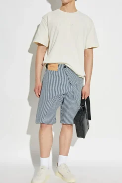 JW Anderson kremowy T-shirt z logo
