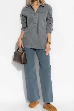 JW Anderson NIEBIESKI Jeansy z logo