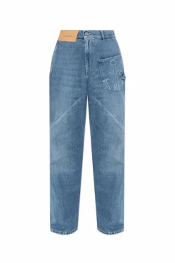 JW Anderson NIEBIESKI Jeansy z logo