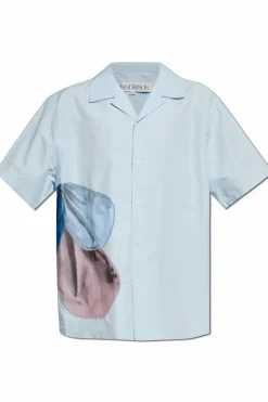 JW Anderson NIEBIESKI Koszula z krótkimi rękawami