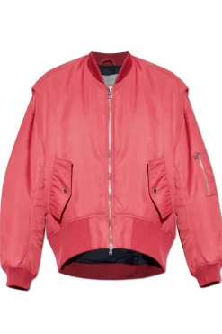 JW Anderson RÓŻOWY Ocieplana kurtka typu `bomber`