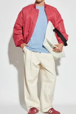 JW Anderson RÓŻOWY Ocieplana kurtka typu `bomber`