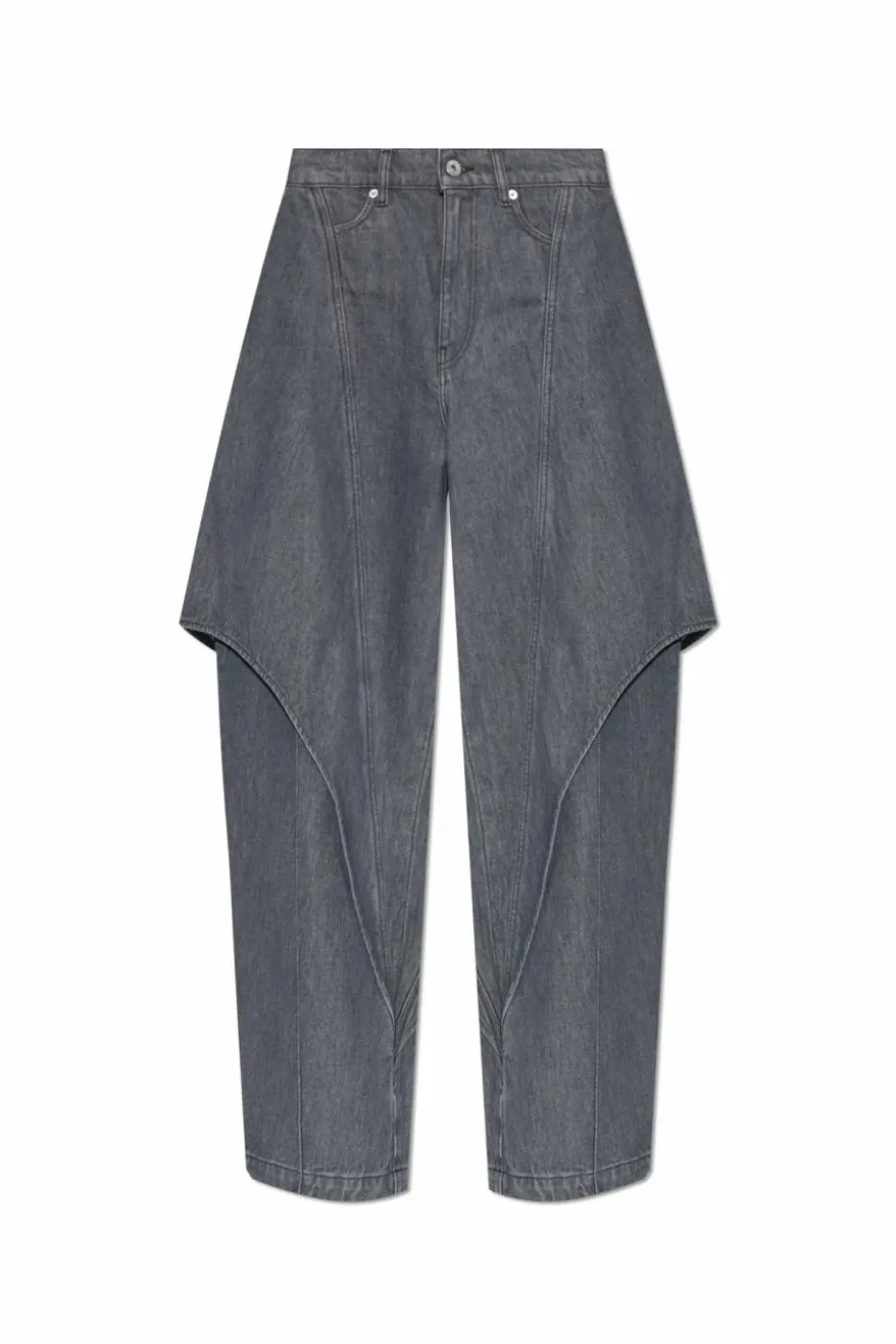 JW Anderson SZARY Jeansy z logo