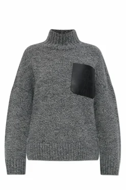 JW Anderson SZARY Wełniany golf