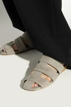 JW Anderson SZARY Zamszowe sandały