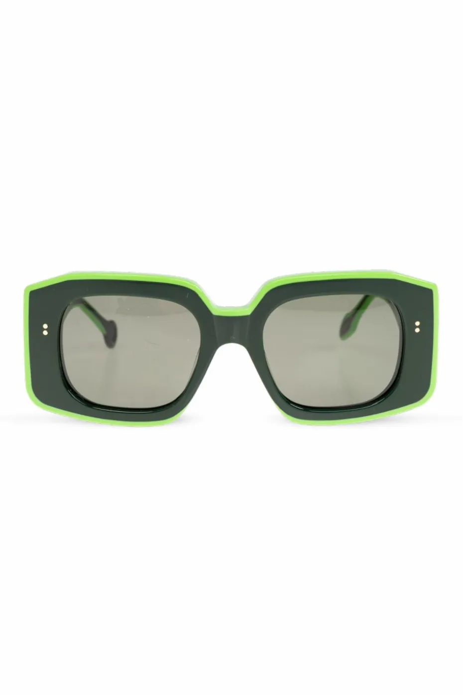 JW Anderson ZIELONY Okulary przeciwsłoneczne