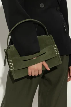 JW Anderson ZIELONY Torba do ręki `Loafer`