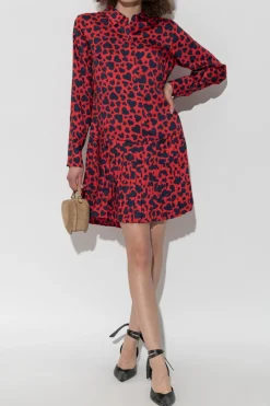 Kate Spade CZERWONY Sukienka z logo