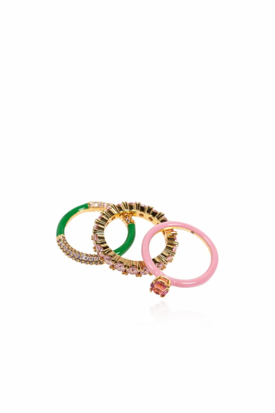 Kate Spade MULTIKOLOR Zestaw trzech pierścionków