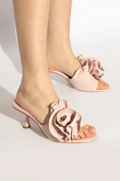 Kate Spade RÓŻOWY Klapki na obcasie `Flourish`