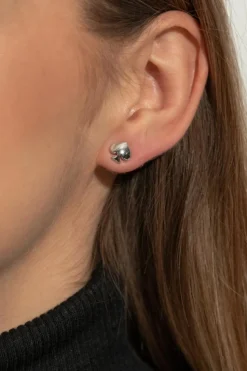 Kate Spade SREBRNY Kolczyki w kształcie logo