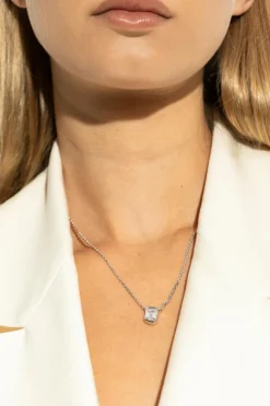 Kate Spade SREBRNY Naszyjnik z zawieszką