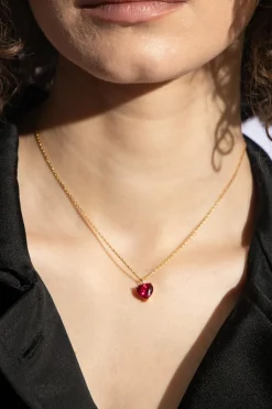 Kate Spade ZŁOTY Naszyjnik z zawieszką w kształcie serca
