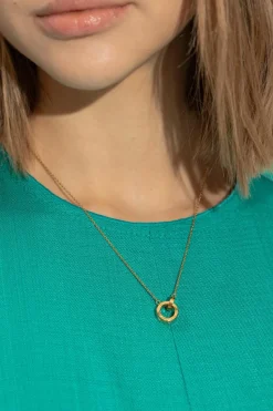 Kate Spade ZŁOTY Naszyjnik z zawieszką z połyskującymi kryształami