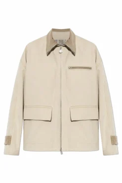 Kenzo beżowy Kurtka z kołnierzem