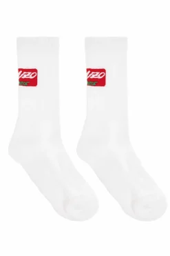 Kenzo BIAŁY Skarpety z logo