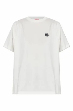 Kenzo BIAŁY T-shirt z naszywką